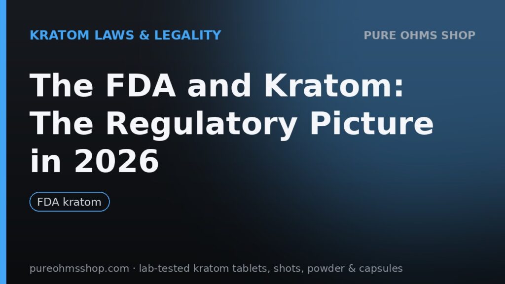 FDA and kratom regulation: import alerts, warning letters and 2026 actions