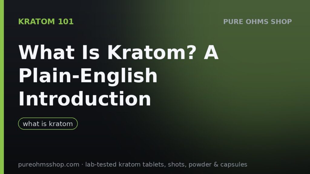 What is kratom? Mitragyna speciosa leaf and powder introduction guide